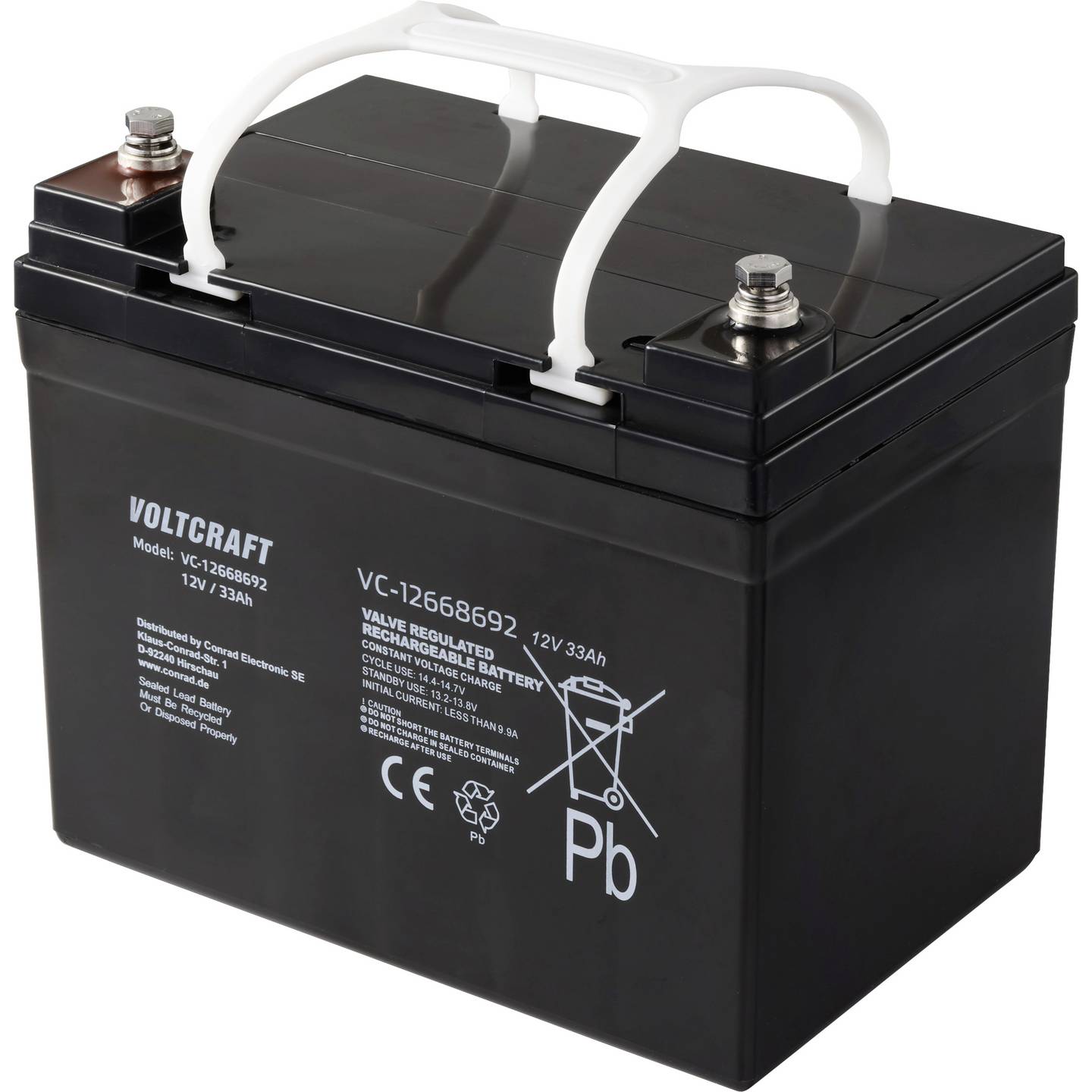 Akumulator VOLTCRAFT VC-12668692 12V 33Ah 195x155x130mm