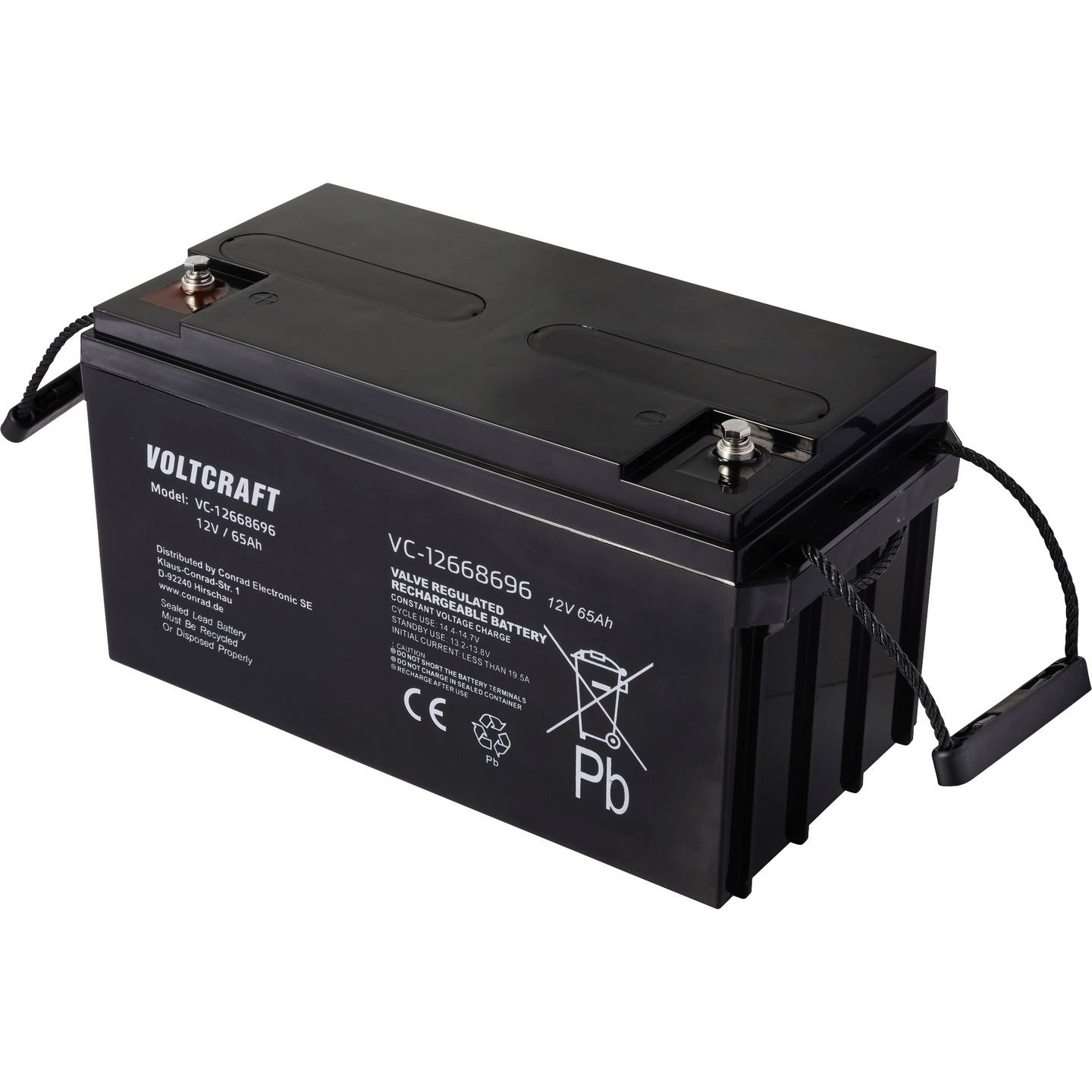Akumulator VOLTCRAFT VC-12668696 12V 65Ah 350x179x167mm