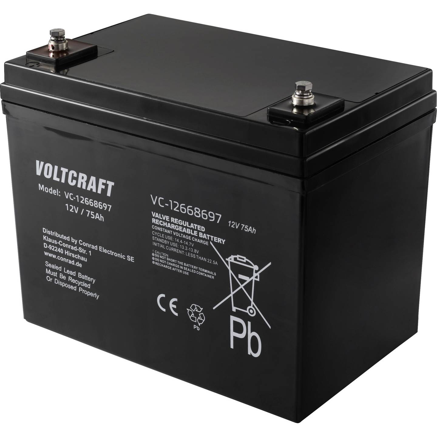 Akumulator VOLTCRAFT VC-12668697 12V 90Ah 306x210x169mm