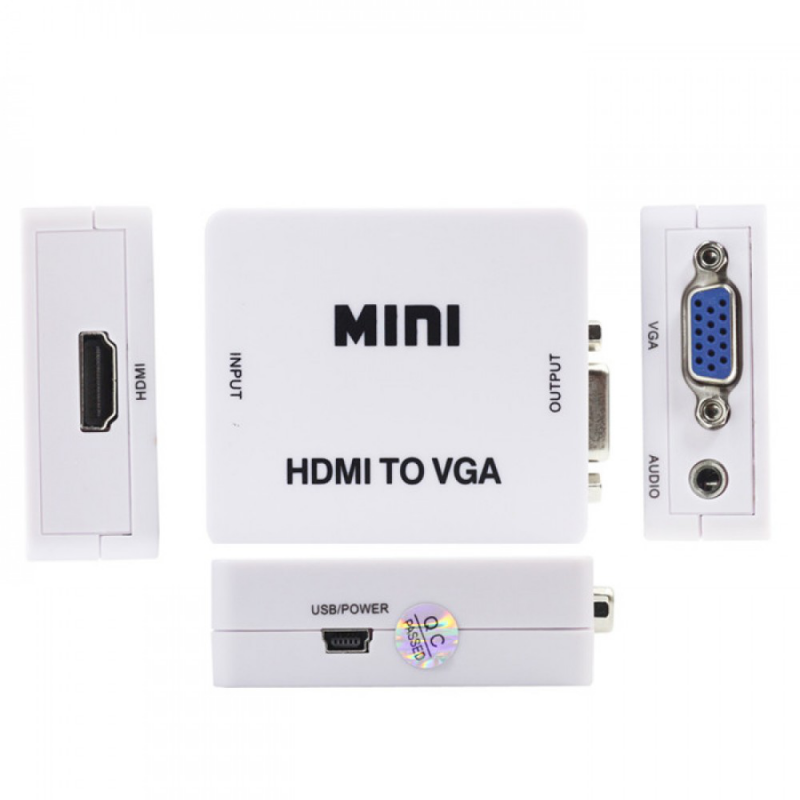 Konverter Box HDMI na VGA JWD H3 – Digitalni HDMI u analogni VGA - Image 2