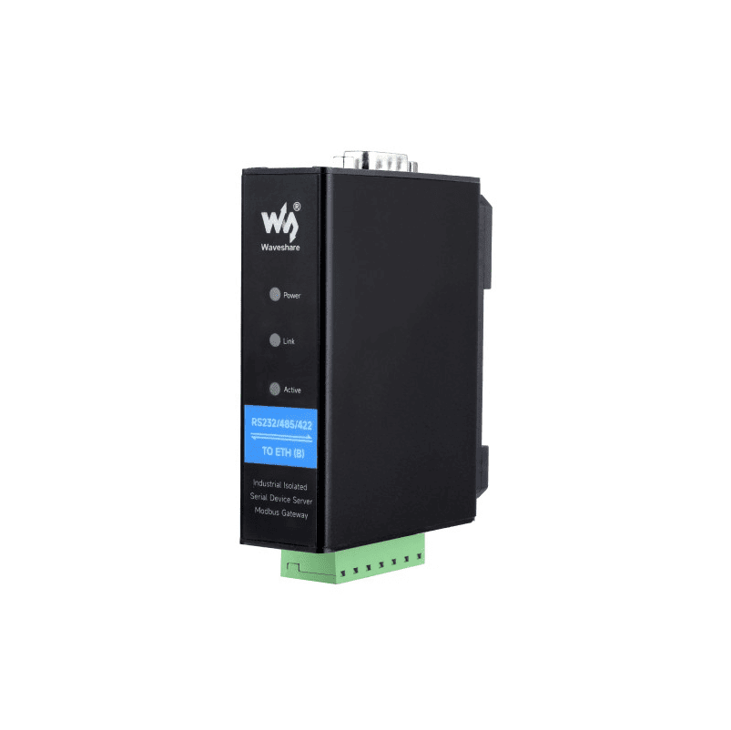 Industrijski Rail‑Mount serijski server RS232/485/422 - Ethernet s opcijom PoE