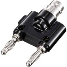 Adapter BNC muški – Banana dupla crna