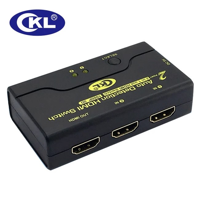 HDMI Svič CKL-21M2 – 2 Ulaza / 1 Izlaz, HDMI 2.0, 4K@60Hz, sa kablovima
