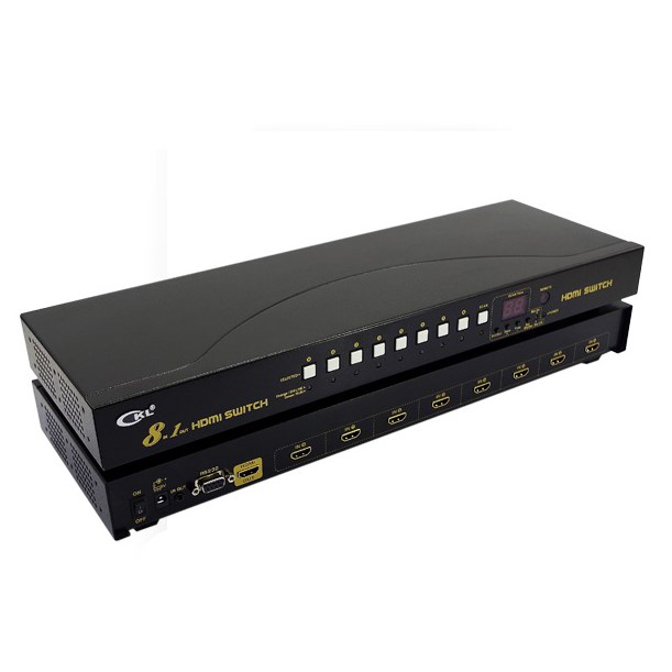 HDMI Svič CKL-81H – 8 Ulaza / 1 Izlaz, Full HD, 3D, IR/Upravljanje preko RS232 i Auto Scan