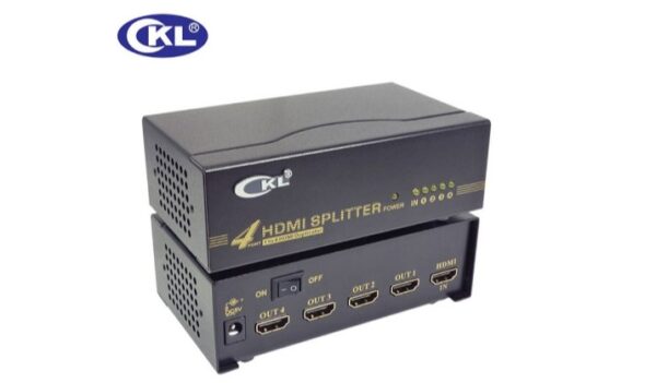 HDMI Splitter CKL HD94-2 – 1-IN / 4-OUT, HDMI 2.0, 4K@60Hz, HDCP 2.2, Adaptive Resolution