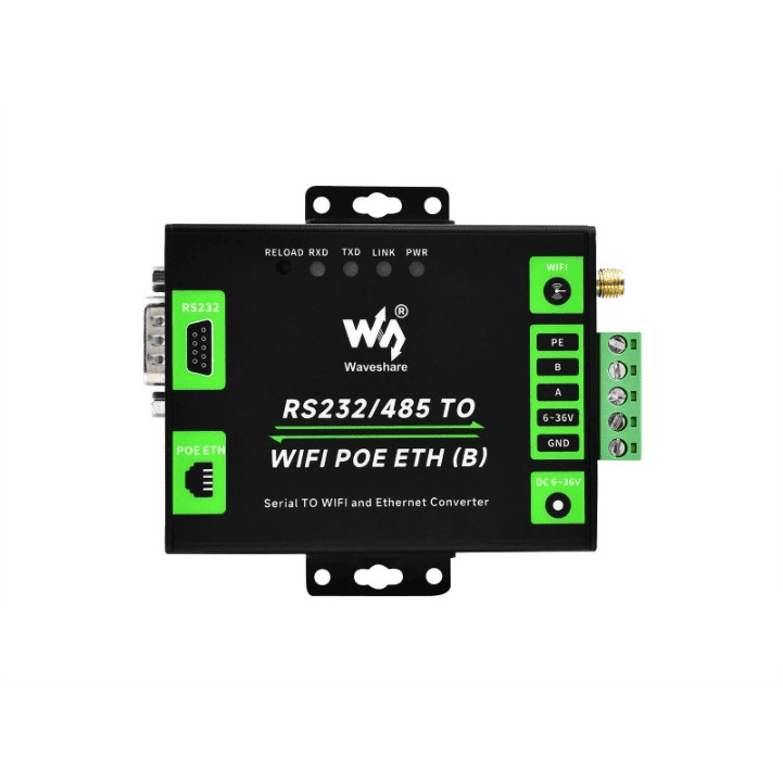 Industrijski serial server RS232/485 - WiFi & Ethernet - Modbus/MQTT gateway