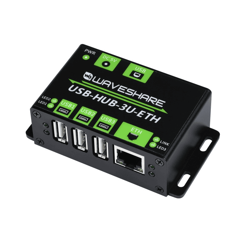 HUB USB 3x 2.0 + RJ45 Ethernet