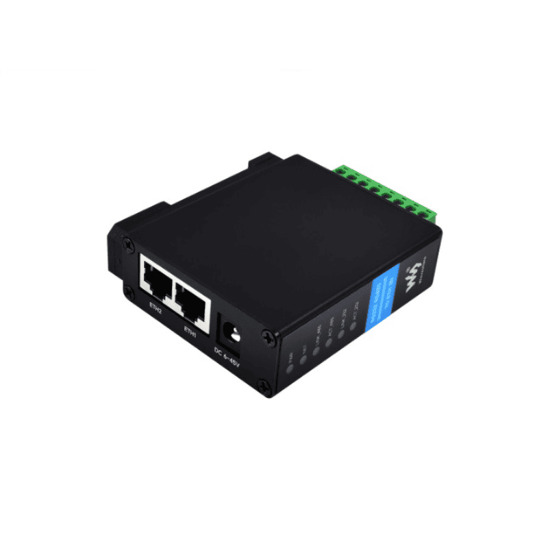 Industrijski serijski server RS232 + RS485 - Dual Ethernet (RJ45) nezavisni kanali, PoE opcija