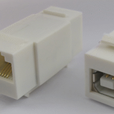 Adapter USB B ženski na UTP RJ45