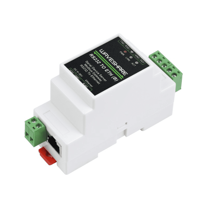 Industrijski Rail‑Mount serijski server RS232/485/422 - Ethernet sa opcijom PoE