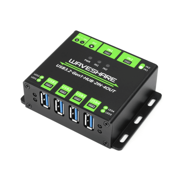 HUB USB 4x 3.2 preklopni dual host