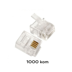 Konektor RJ11 telefonski 6P4C 1000kom