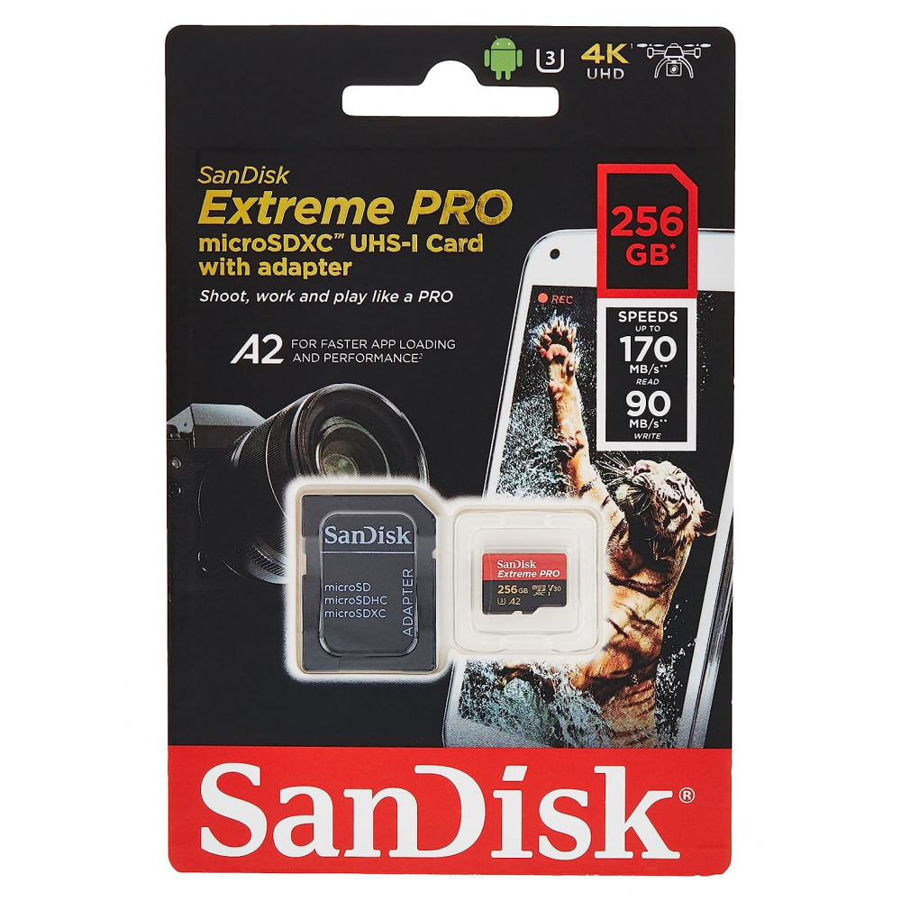Memorijska kartica SanDisk SDHC 256GB 170 MB/s Extreme PRO 4K UHD V30