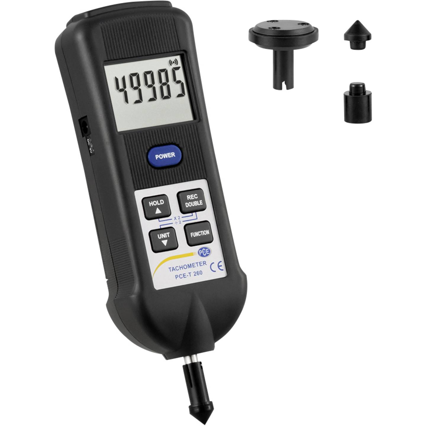 Tahometar optički i kontaktni PCE Instruments PCE-T 260 0.5 - 99.999o/min