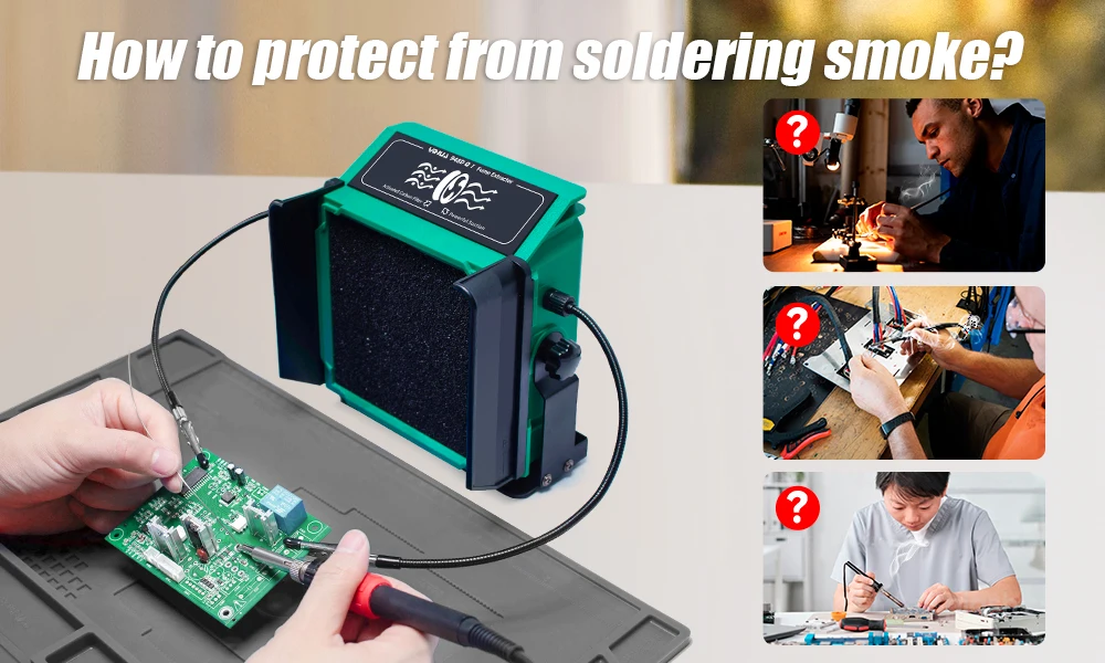 Aparat za apsorpciju dima pri lemljenju i držač za PCB YIHUA 948DQ-I - Image 7