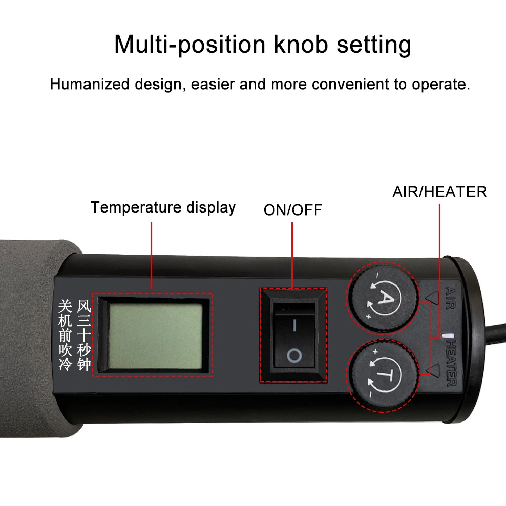 Digitalna štapna duvaljka SAIKE GJ-8018LCD 450W - Image 4