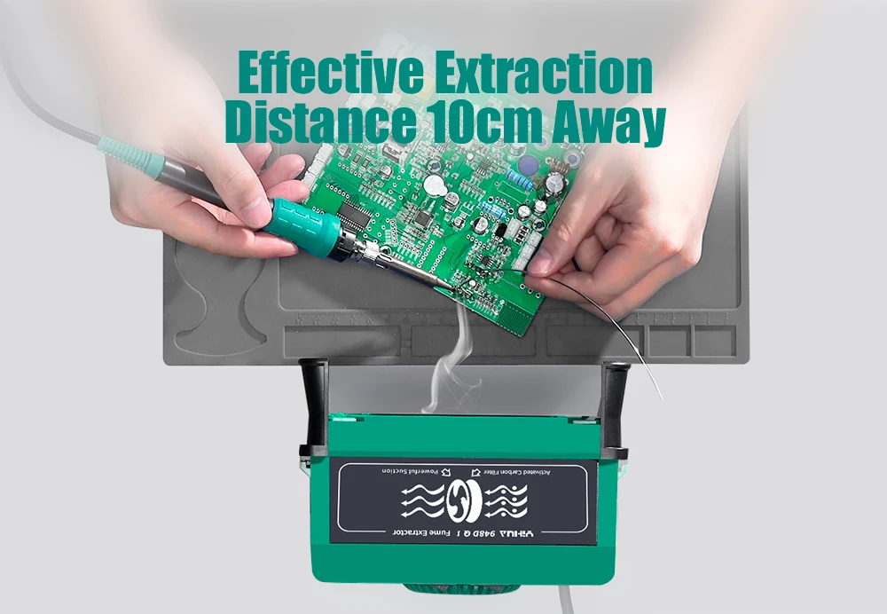 Aparat za apsorpciju dima pri lemljenju i držač za PCB YIHUA 948DQ-I - Image 6