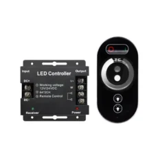 Dimer za LED trake, touch daljinski 3x6A 12V/24V