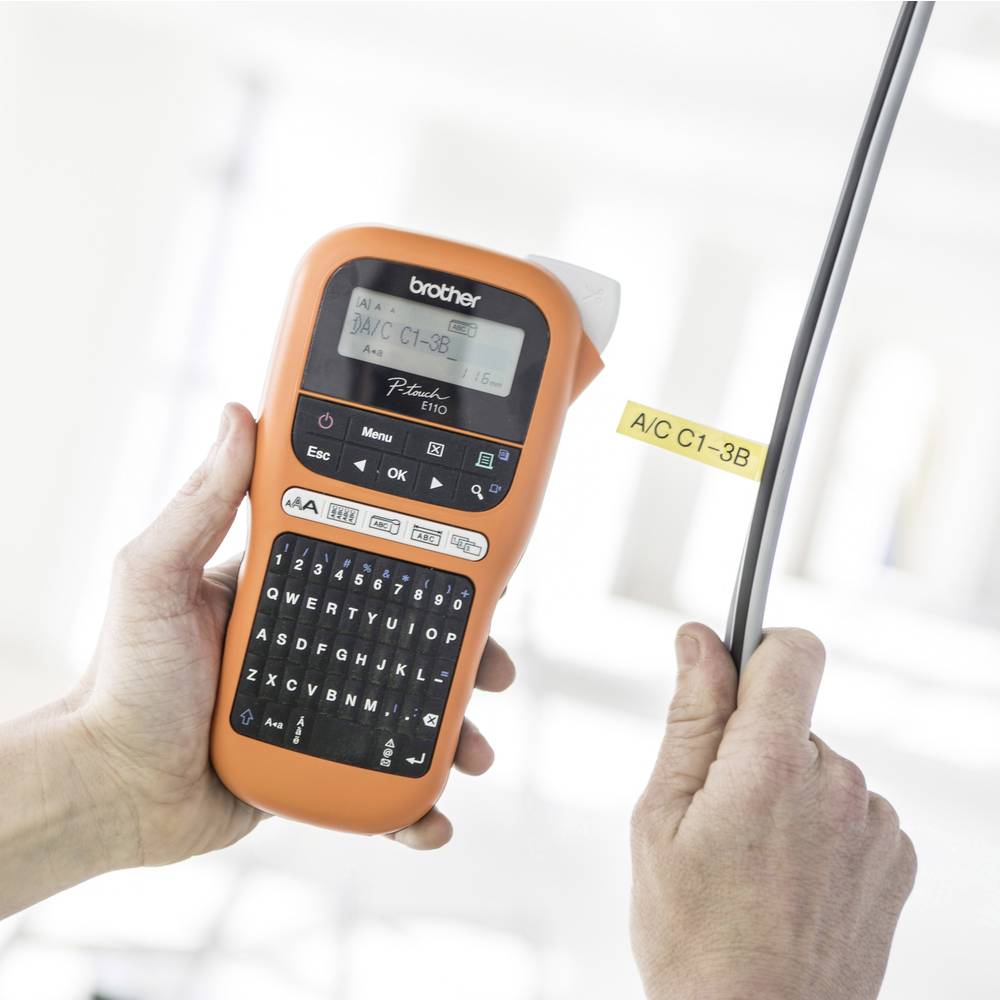 Brother P-Touch E110 – Profesionalni ručni štampač nalepnica za elektro i industrijsku primenu - Image 2