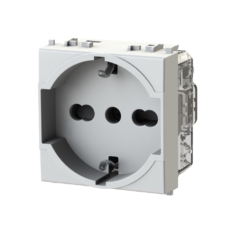 Utičnica šuko P40 Vimar Arke (metal, bela) 4B.V19M.P40