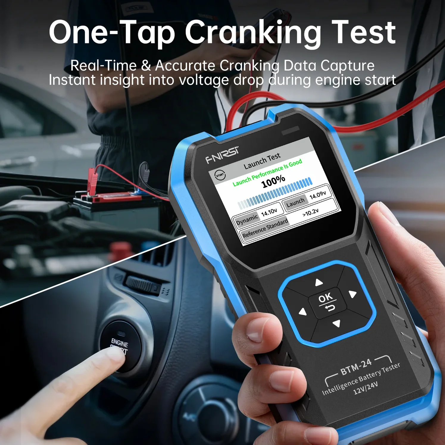 Tester akumulatora FNIRSI BTM-24 2000A CCA 12V/24V - Image 3