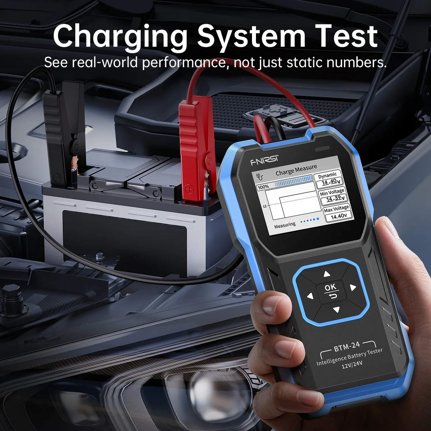 Tester akumulatora FNIRSI BTM-24 2000A CCA 12V/24V - Image 5