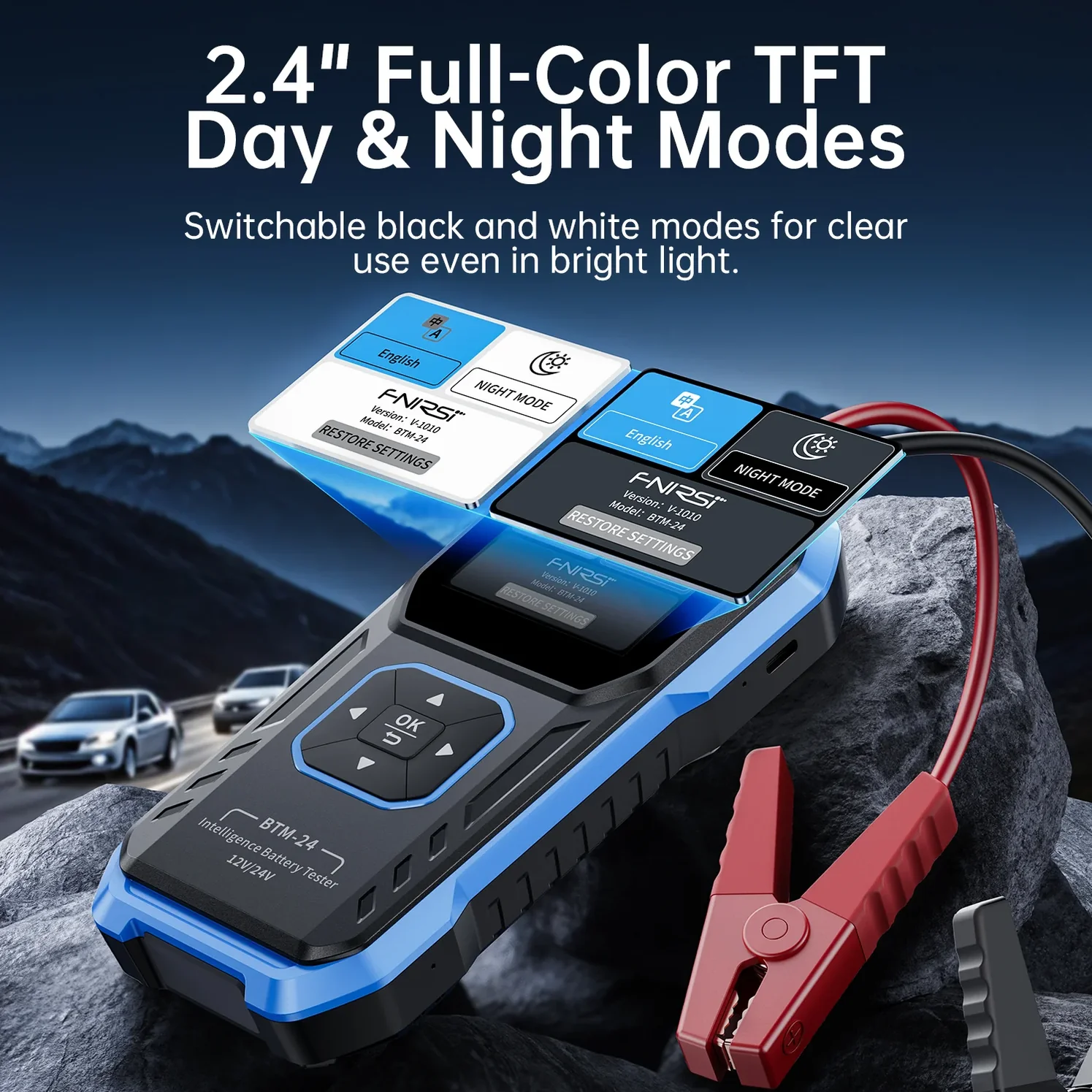 Tester akumulatora FNIRSI BTM-24 2000A CCA 12V/24V - Image 8