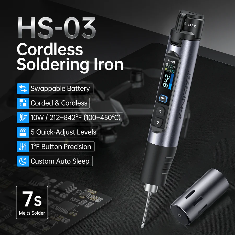 Lemilica štapna na baterije FNIRSI HS-03 10W - Image 2