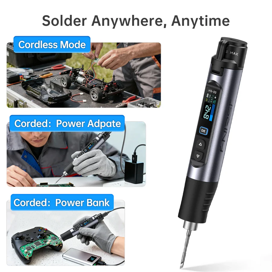 Lemilica štapna na baterije FNIRSI HS-03 10W - Image 5