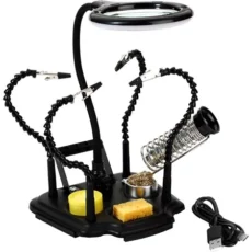 Podloga za PCB ploče sa stegom za lemljenje i lupom ZD-11M-4