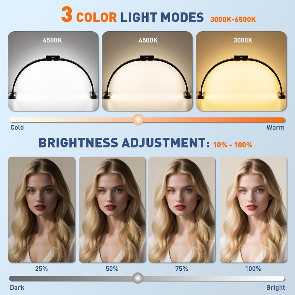 Sklopiva LED lampa Half Moon KS-M55A - Image 4