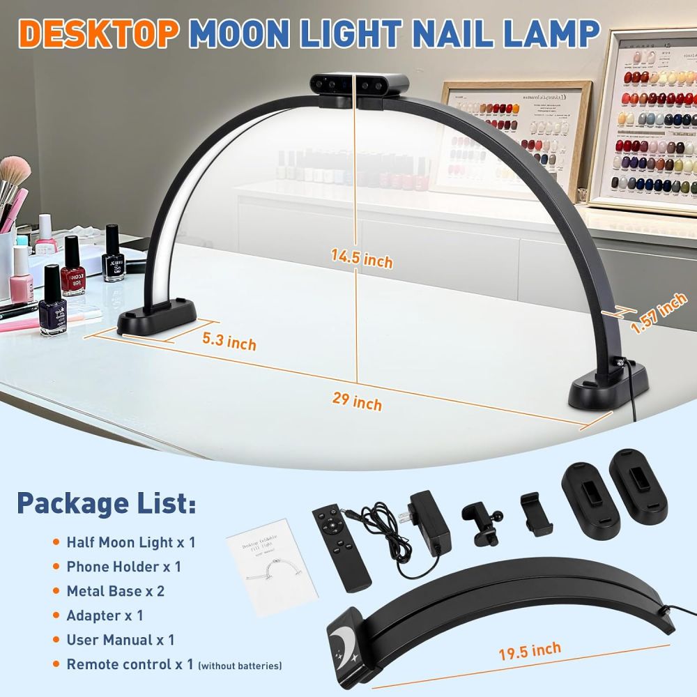 Sklopiva LED lampa Half Moon KS-M55A - Image 8