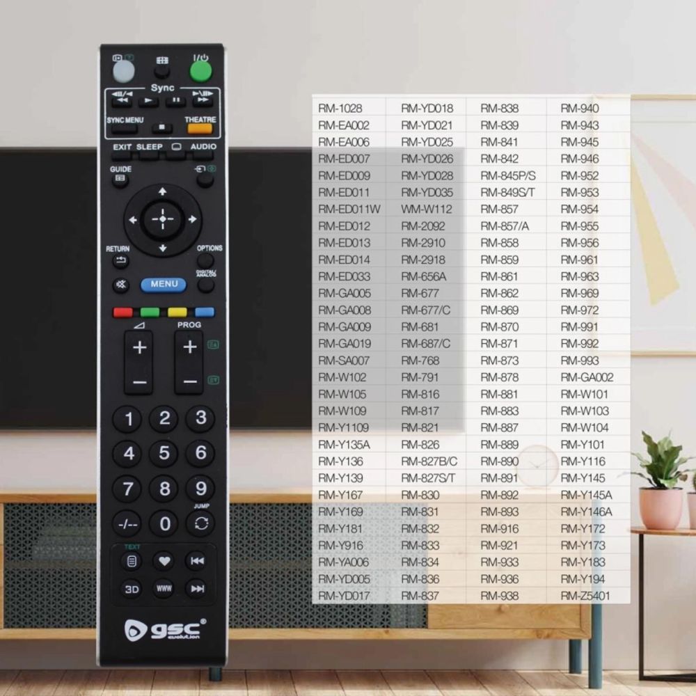 GSC univerzalni daljinski upravljač za Sony televizore, bez programiranja, domet 8 m - Image 2