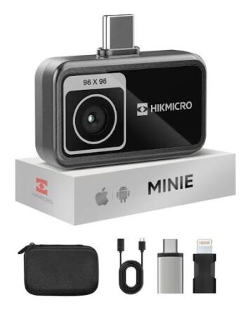 HIKMICRO Mini E termovizijska kamera za telefon, 96 × 96, −20 do 400 °C, USB-C
