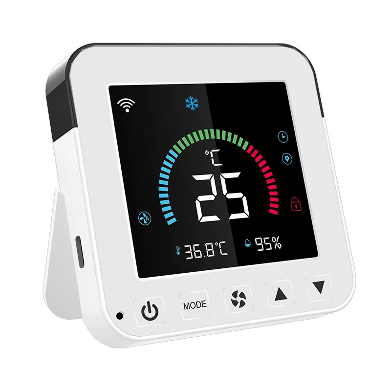 Tuya WiFi pametni upravljač za klimu sa davačem temperature i vlažnosti, LCD
