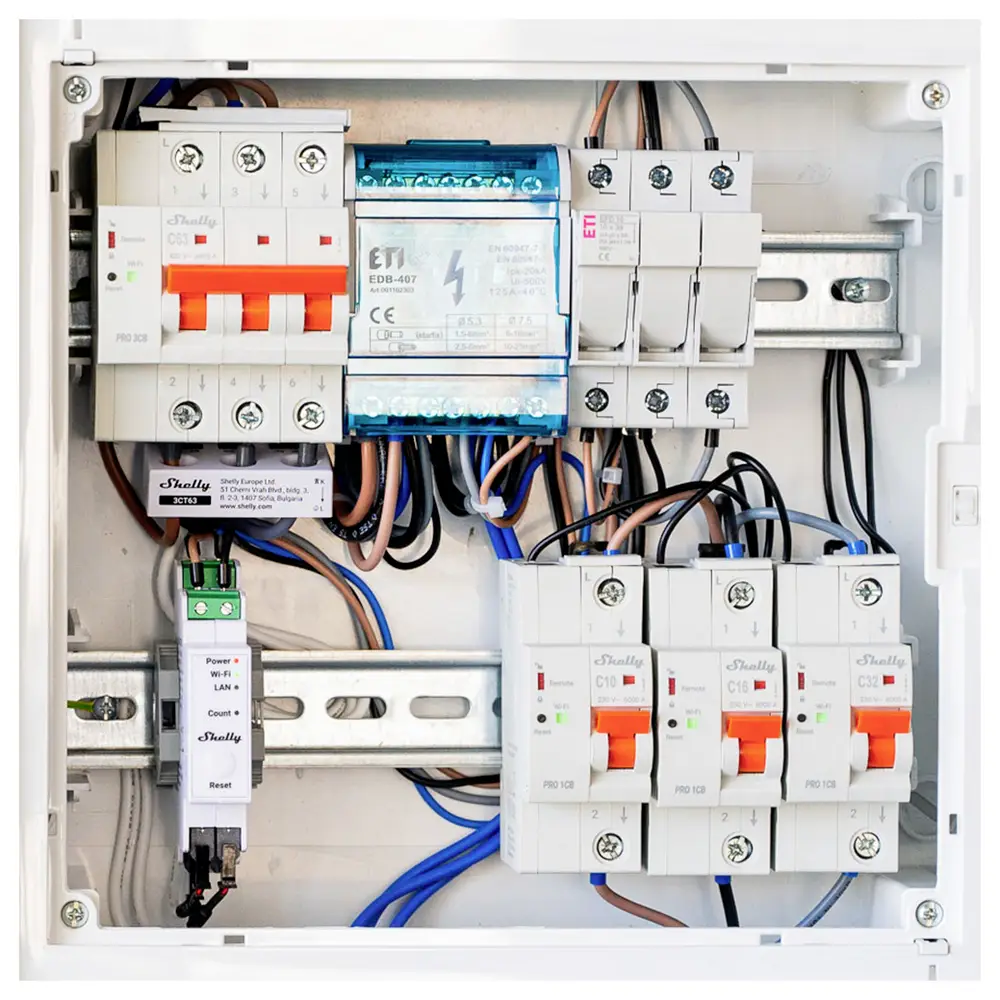 Shelly Pro 2CB C16 pametni automatski osigurač 2P 16 A, C, 6 kA, WiFi - Image 2