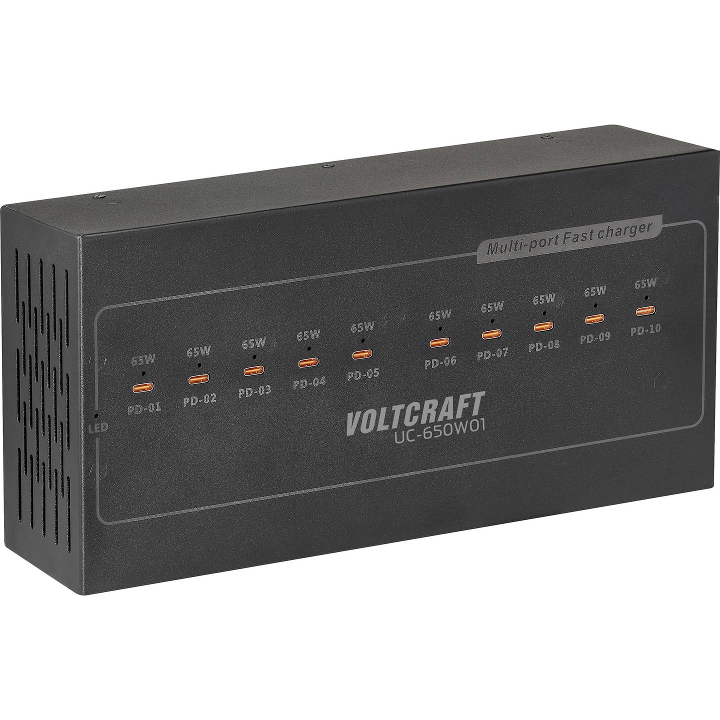 HUB 10x Type C VOLTCRAFT UC-650W01 650W