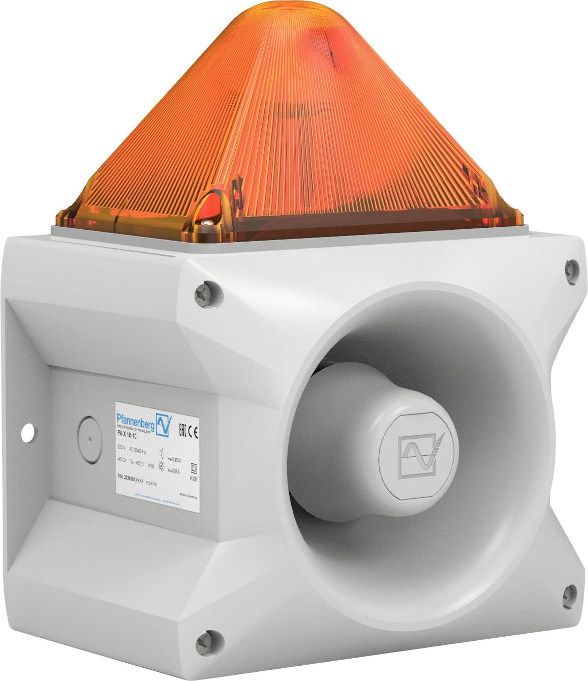 Pfannenberg PA X 10-10 230 AC AM 7035 optičko-akustički generator signala narandžasta