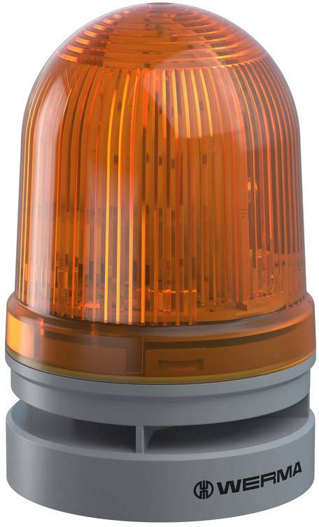 Werma Signaltechnik Midi TwinLIGHT Combi 12/24VAC/DC YE upozoravajuća signalna lampa žuta