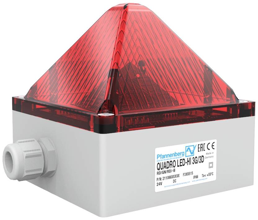 Pfannenberg QUADRO LED-HI-3G/3D HV RD treperava lampica