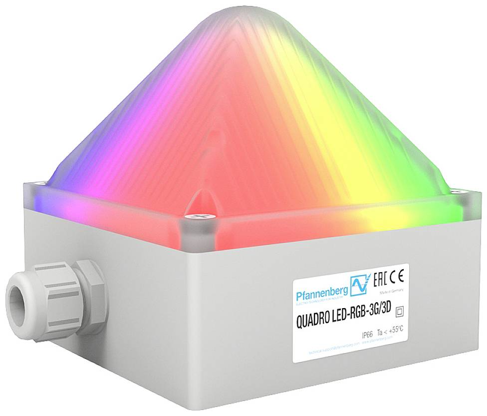 Pfannenberg QUADRO LED-RGB-3G/3D HV treperava lampica