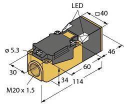 Turck NI20-CP40-FZ3X2/S100 induktivni senzor 20 mm
