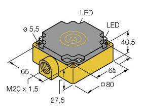Turck NI40-CP80-FZ3X2/S97 induktivni senzor 40 mm