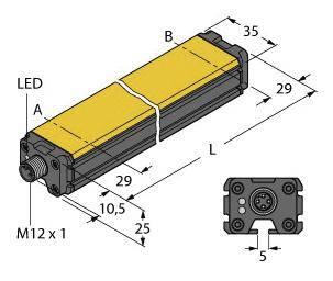 Turck LI100P0-Q25LM0-ELIUPN8X3-H1151 senzor linearnog pomeraja