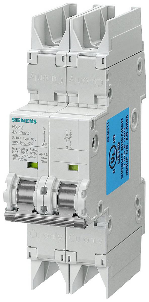 Siemens 5SJ42017HG42 automatski osigurac 2-polni C 1 A 400 V 10 kA