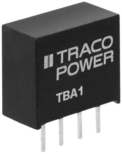 TracoPower TBA 1-0512 DC/DC napajanje - ispravljač za štampanu ploču 80 mA 1 W Broj izlaza: 1 x.