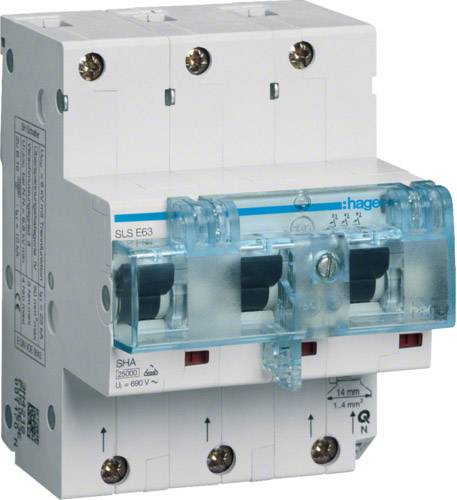 Hager HTN363E automatski osigurac 3-polni 63 A 880 u