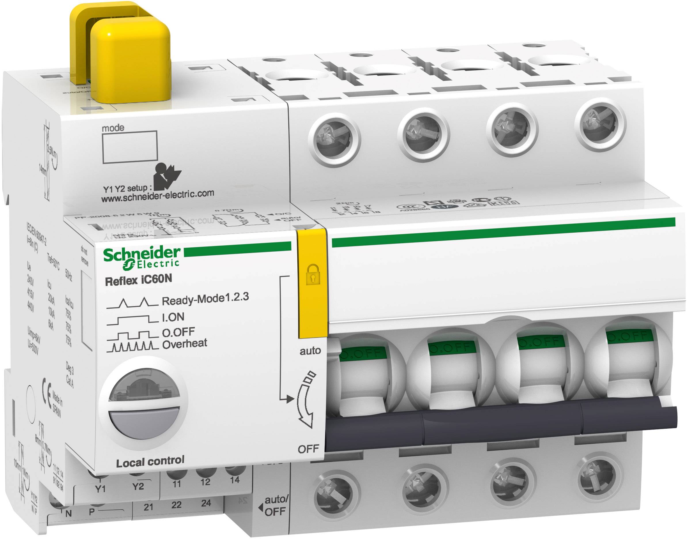 Schneider Electric A9C61410 automatski osigurac 4-polni 10 A 230 V