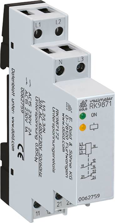 Dold RK9871.71 3/N AC400/230V 50/60Hz relej za nadzor napona 230 V, 400 V
