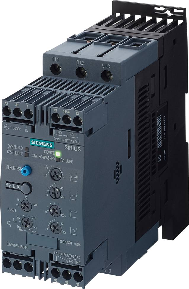 Siemens 3RW4038-1BB05 600 V 72 A 37 kW 400 V IP00